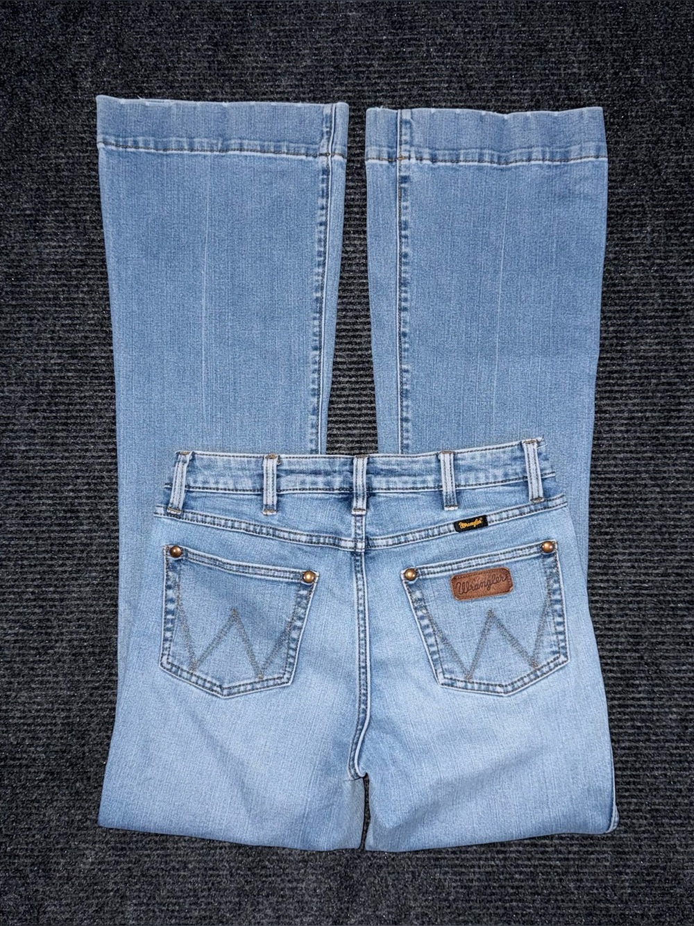 Wrangler Retro Trouser Boot Cut Jeans Light Wash Denim Womens 29 x 34.5 Western